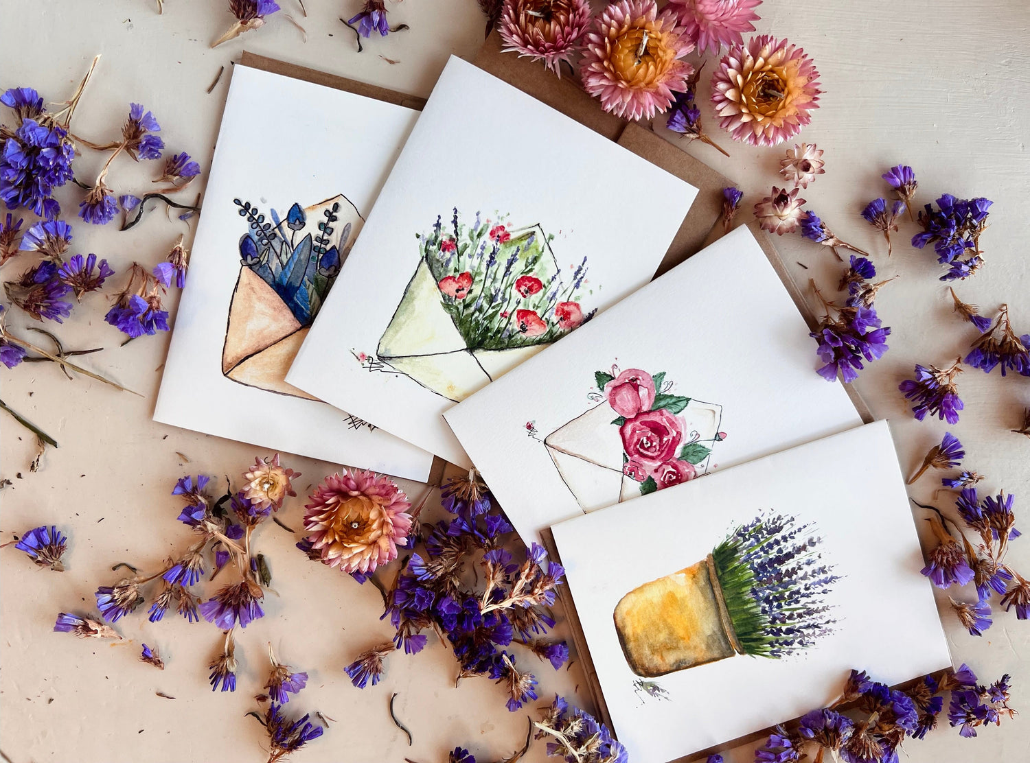 floral cards