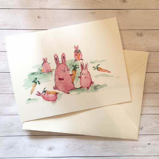 Bunny carrots farm
