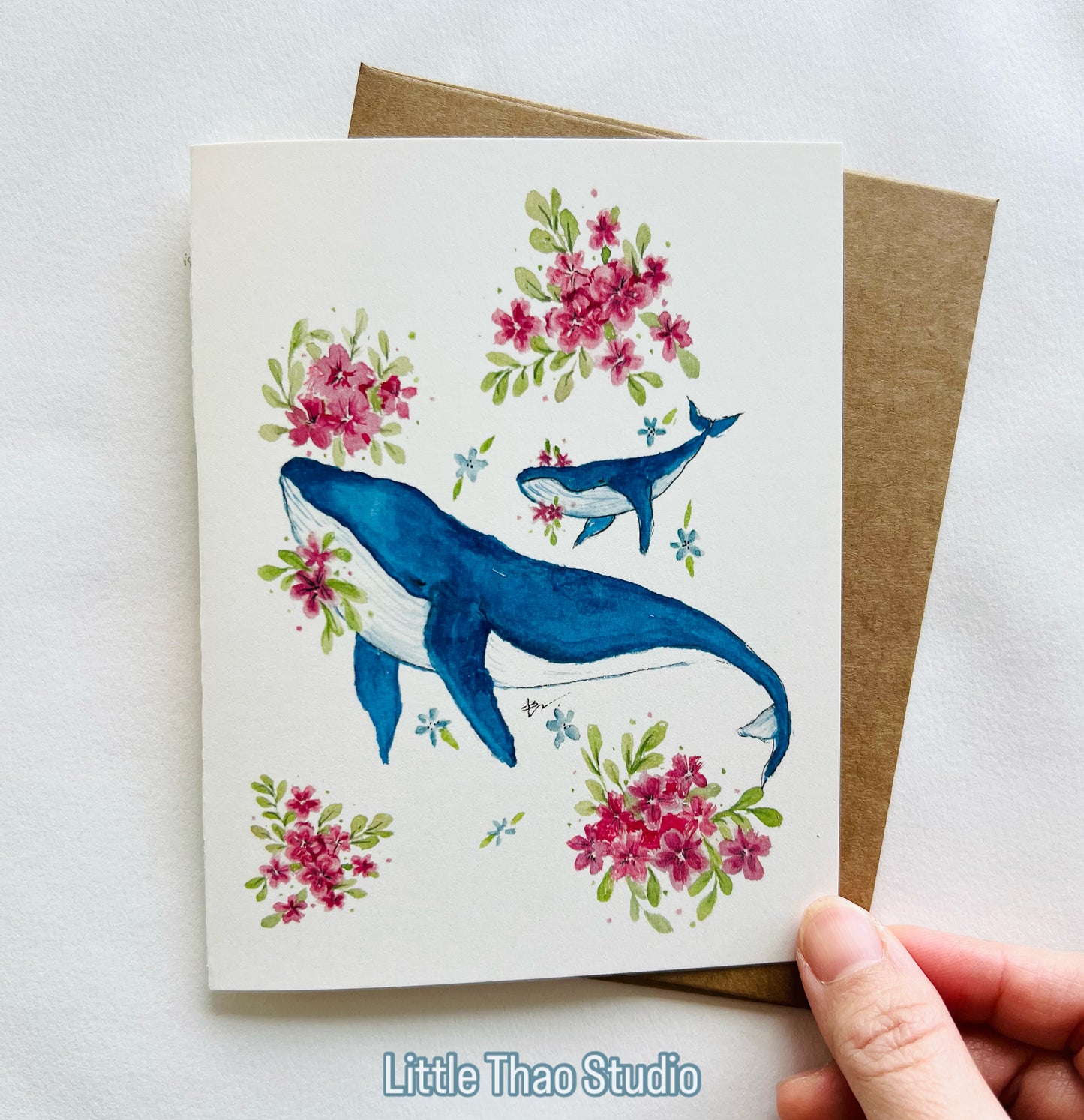 Spring Whales , Mother and baby