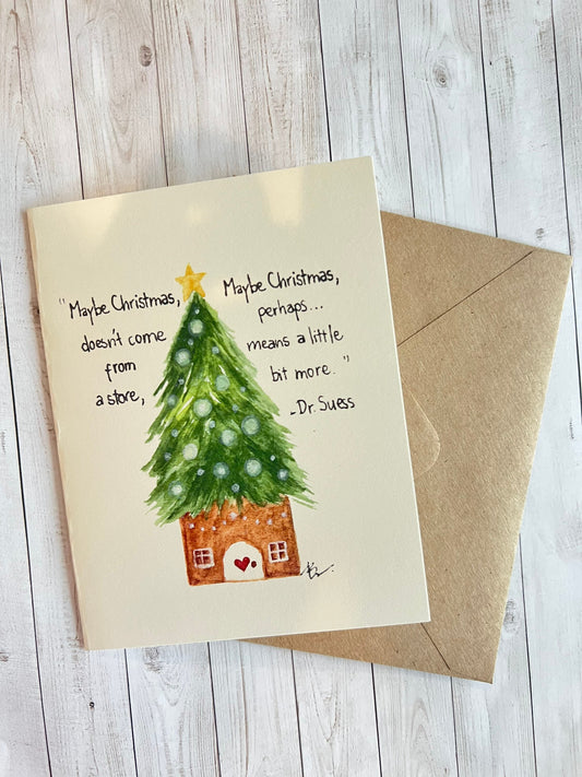 Dr. Suess Christmas cards. Christmas Grinch saying